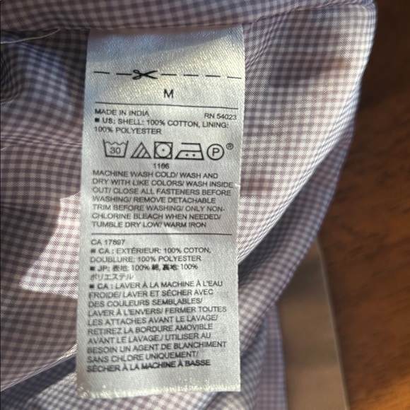 100% Cotton, fully lined. - Picture 5 of 5